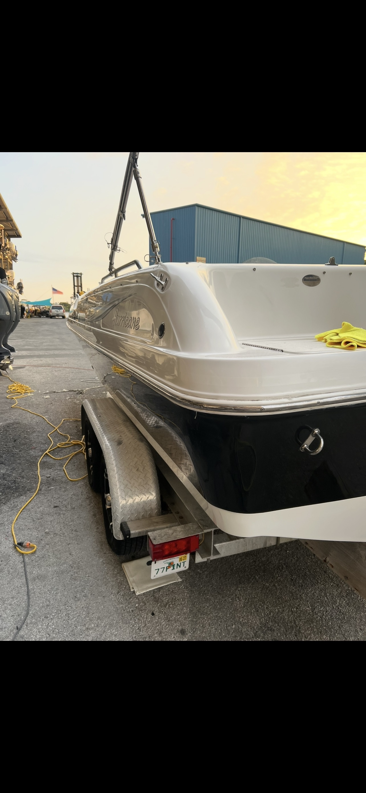 Boat after ceramic coating in Tarpon Springs